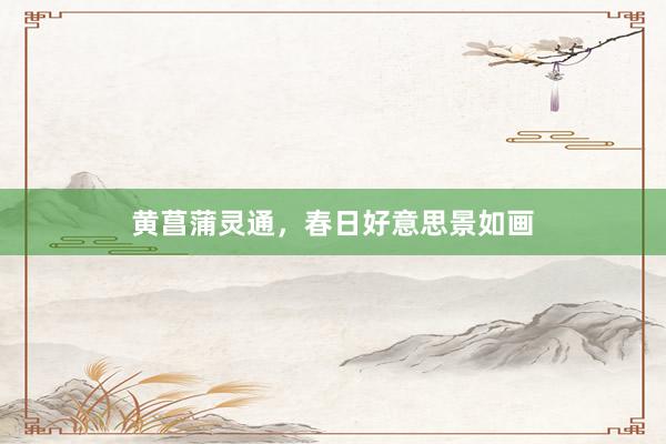 黄菖蒲灵通，春日好意思景如画